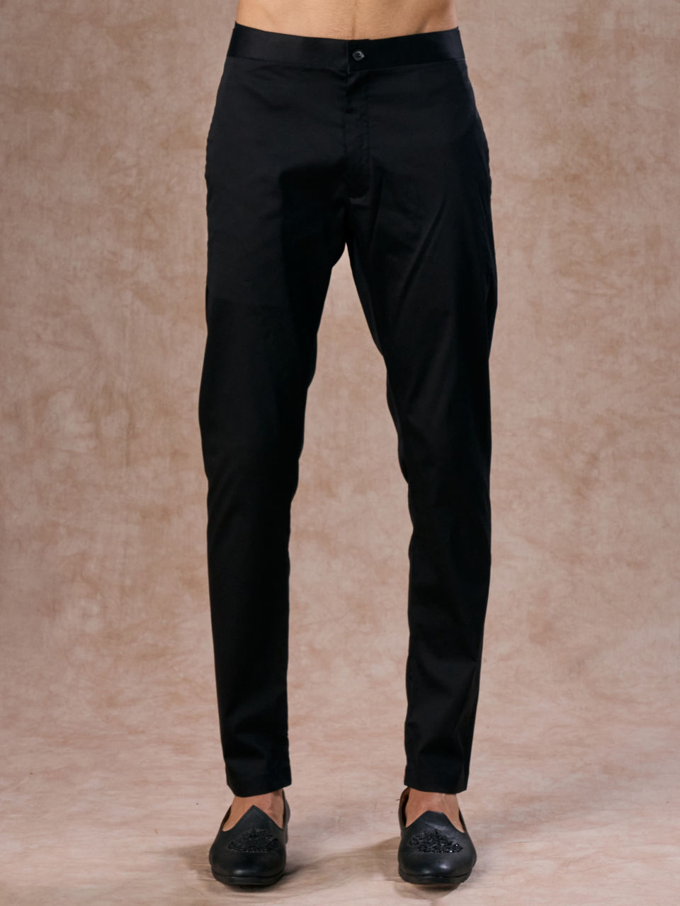 Manyavar Men Elegant Georgette Teal Blue Kurta Pant