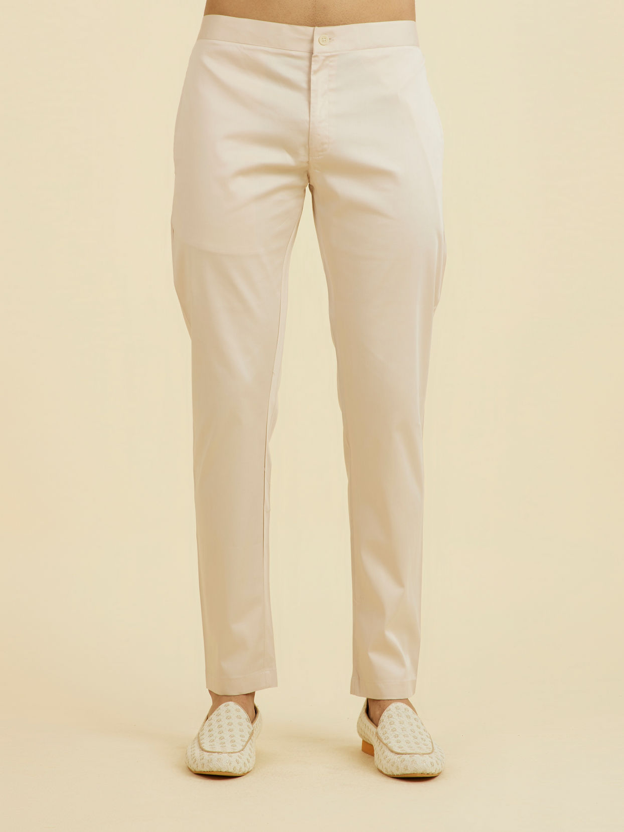 Manyavar Men Peach Kurta Pant Set