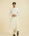 Manyavar Men Radiant Cream Kurta Pajama