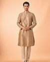 Manyavar Men Walnut Majesty Kurta Pajama