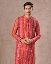 Manyavar Men Regal Rani Pink Kurta Pajama Set