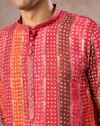 Manyavar Men Regal Rani Pink Kurta Pajama Set