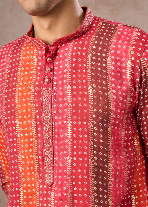 Manyavar Men Regal Rani Pink Kurta Pajama Set