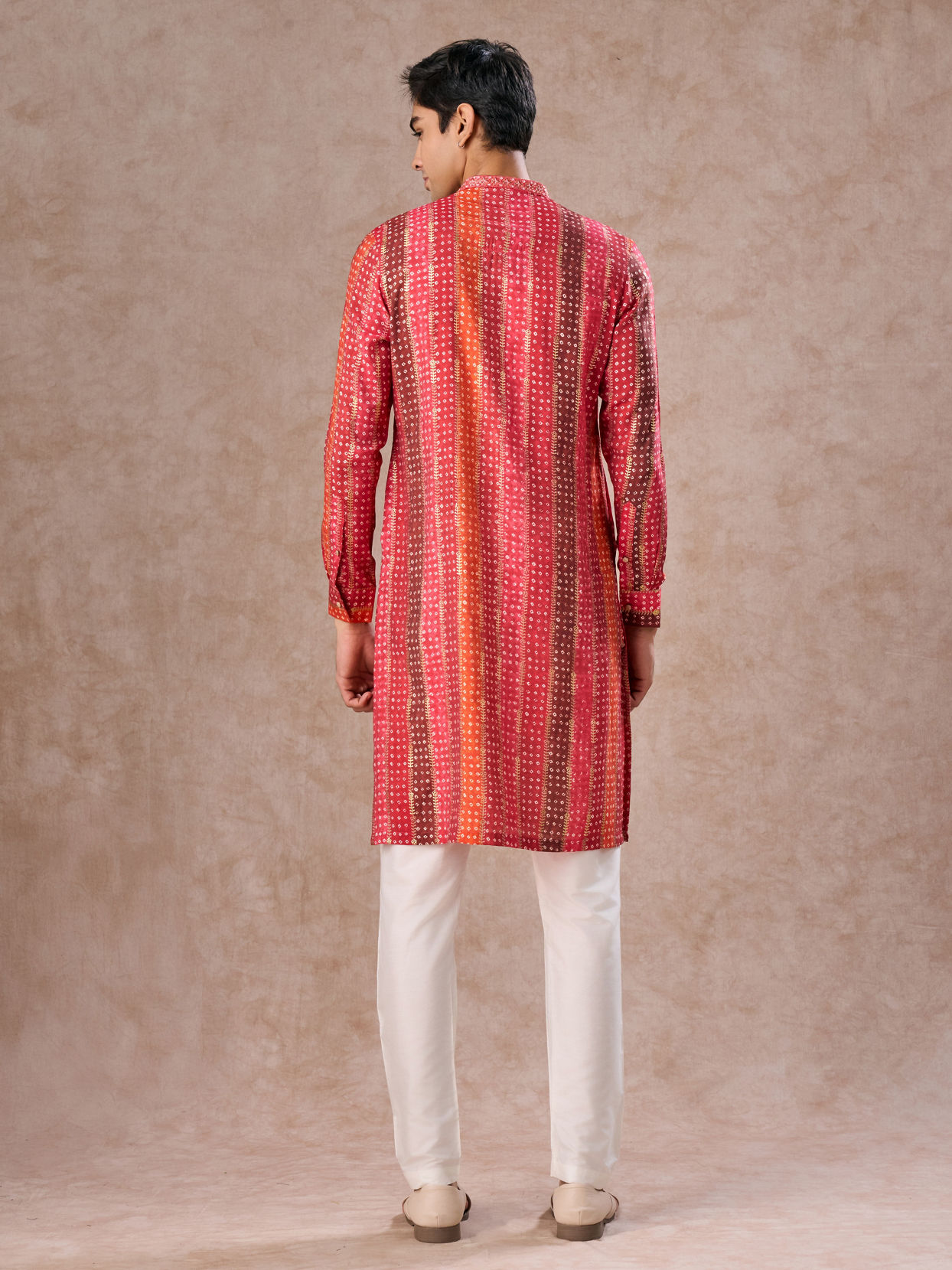 Manyavar Men Regal Rani Pink Kurta Pajama Set