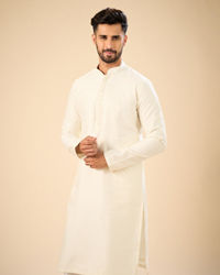Manyavar Men Elegant Cream Kurta Pajama