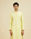 Yellow Jacquard Haldi Radiance Kurta Pajama