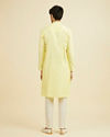 Manyavar Men Yellow Jacquard Haldi Radiance Kurta Pajama