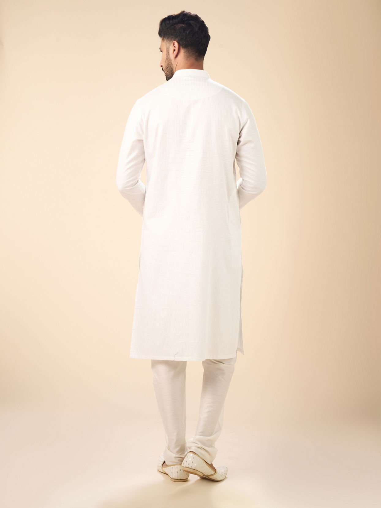 Manyavar Men Splendid White Kurta Pajama