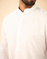 Manyavar Men Elegant White Kurta Pajama