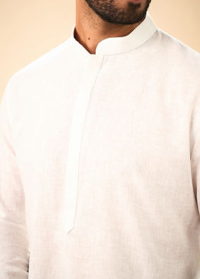 Manyavar Men Elegant White Kurta Pajama