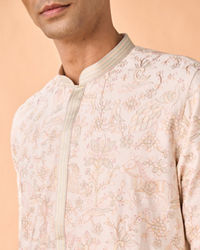 Manyavar Men Cream Delight Kurta Pajama