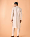 Manyavar Men Cream Delight Kurta Pajama