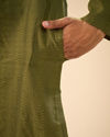 Manyavar Men Olive Green Charm Kurta Pajama