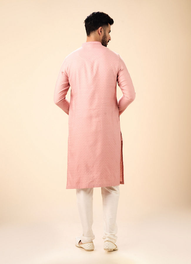 Manyavar Men Pink Elegance Kurta Pajama