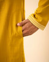 Manyavar Men Mustard Ensemble Kurta Pajama