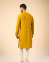 Manyavar Men Mustard Ensemble Kurta Pajama