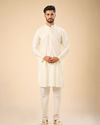 Manyavar Men Enthralling Cream Kurta Pajama
