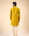 Manyavar Men Mustard Kurta Pajama