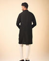 Manyavar Men Black Elegance Kurta Pajama