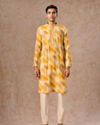 Manyavar Men Mustard Yellow Kurta Pajama