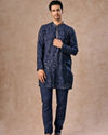 Manyavar Men Dark Blue Regalia Kurta Pajama