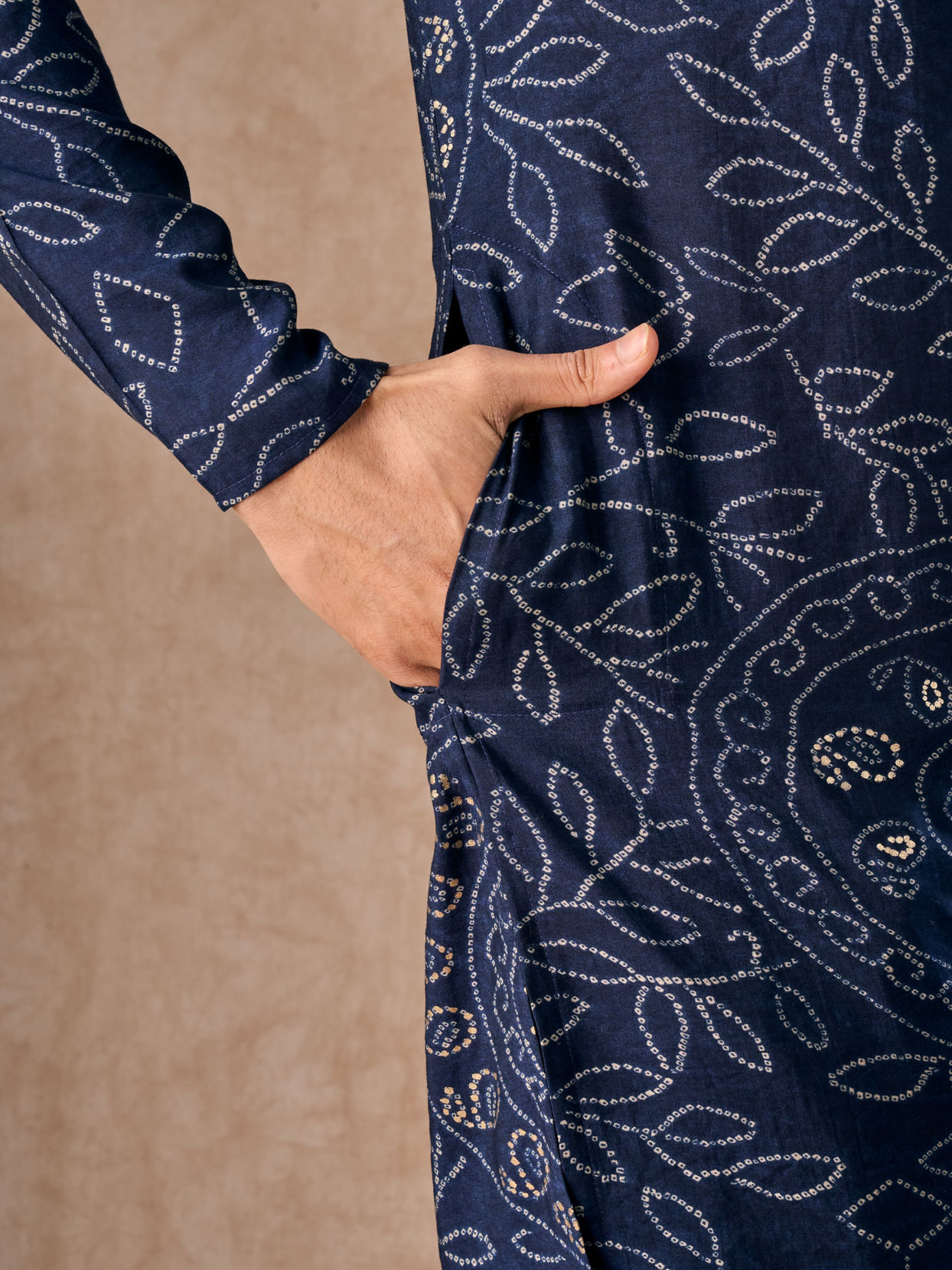 Manyavar Men Dark Blue Regalia Kurta Pajama