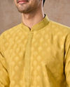Manyavar Men Mehndi Green Elegance Kurta Pajama