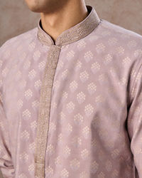 Manyavar Men Elegant Lilac Kurta Pajama Set
