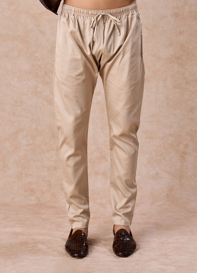 Manyavar Men Elegant Dark Blue Kurta Pajama