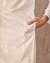 Manyavar Men Cream Elegance Kurta Pajama