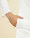 Manyavar Men Elegant Ivory Kurta Pajama Set