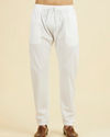 Manyavar Men Elegant Ivory Kurta Pajama Set