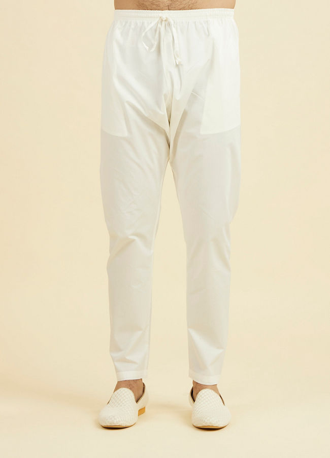 Manyavar Men Peach Cotton Kurta Pajama