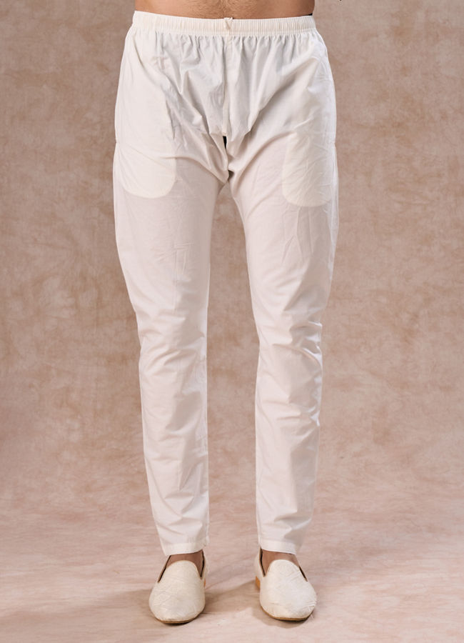 Manyavar Men Purple Splendor Cotton Kurta Pajama