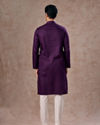 Manyavar Men Purple Splendor Cotton Kurta Pajama