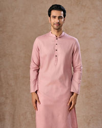 Manyavar Men Dusty Pink Regalia Kurta Pajama
