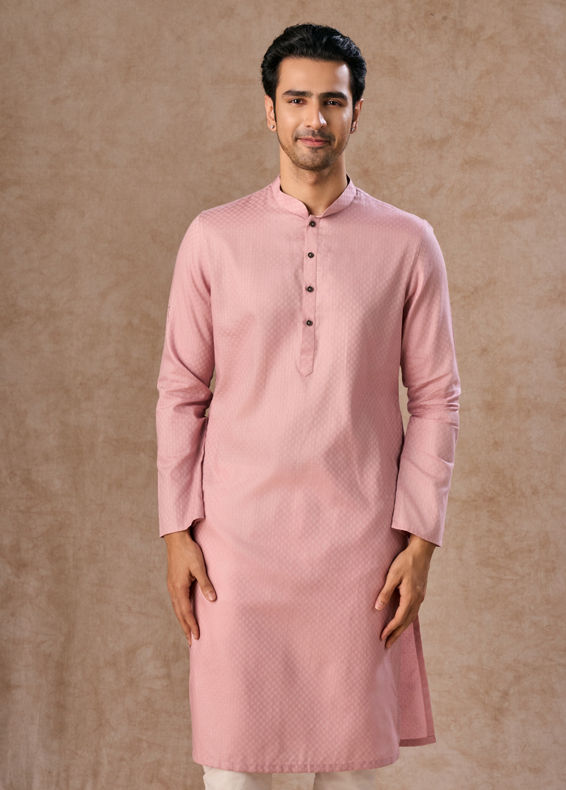 Manyavar Men Dusty Pink Regalia Kurta Pajama