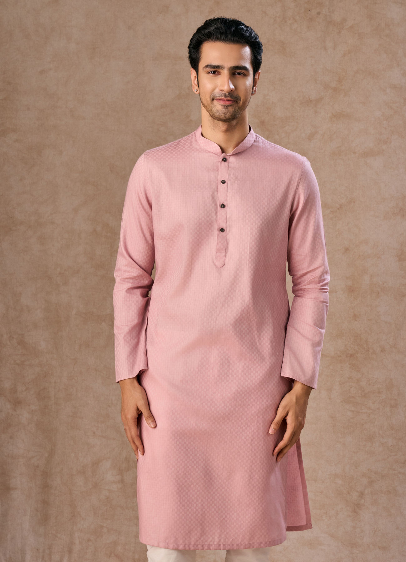 Manyavar Men Dusty Pink Regalia Kurta Pajama