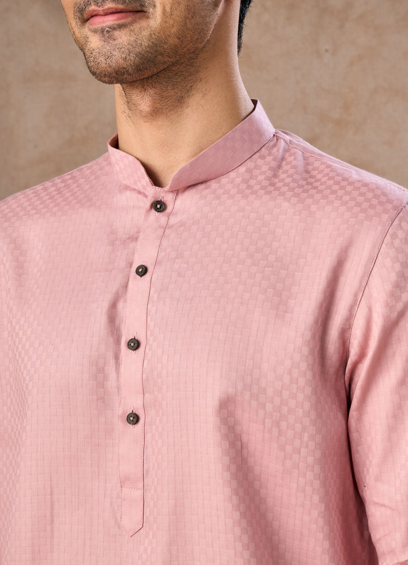 Manyavar Men Dusty Pink Regalia Kurta Pajama