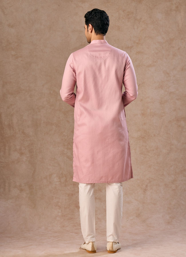 Manyavar Men Dusty Pink Regalia Kurta Pajama