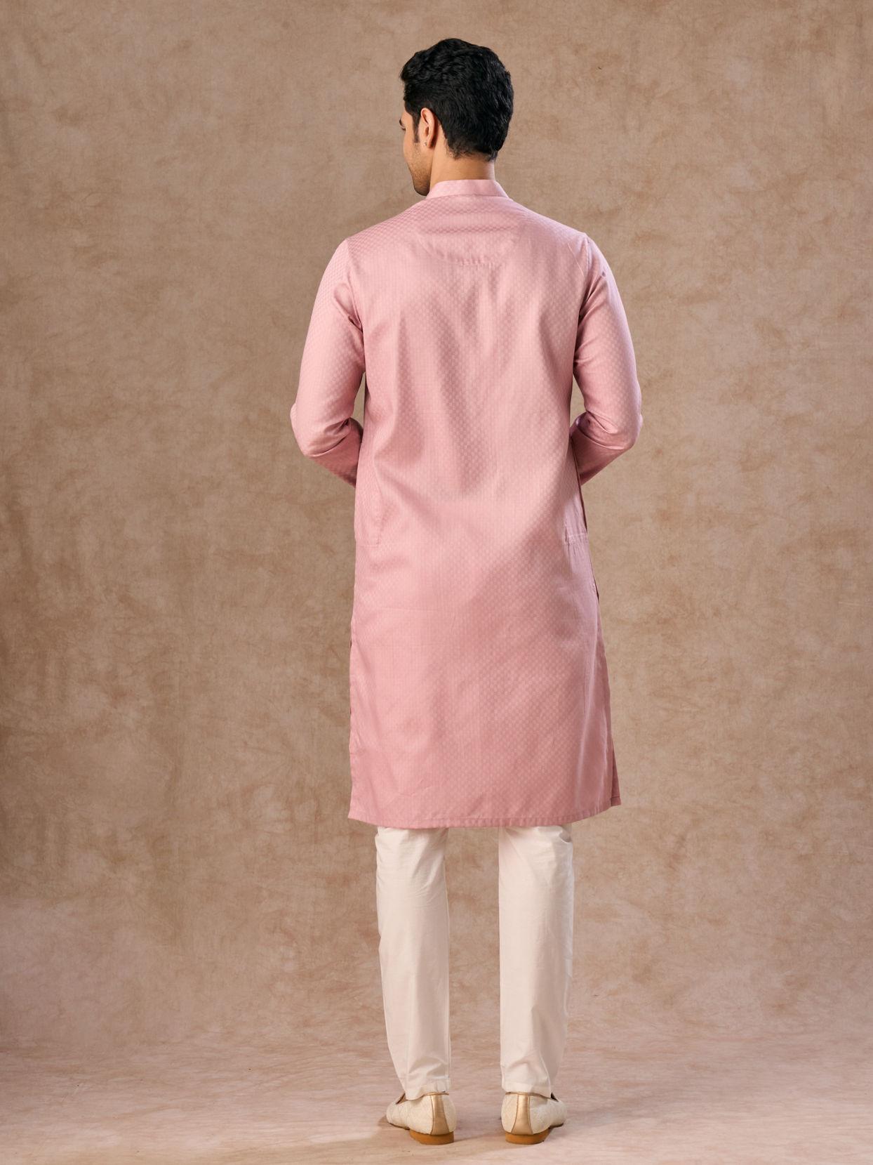 Manyavar Men Dusty Pink Regalia Kurta Pajama