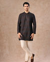 Manyavar Men Dark Brown Elegance Kurta Pajama
