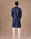 Manyavar Men Dark Blue Elegance Kurta Pajama