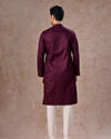 Manyavar Men Wine Majesty Kurta Pajama