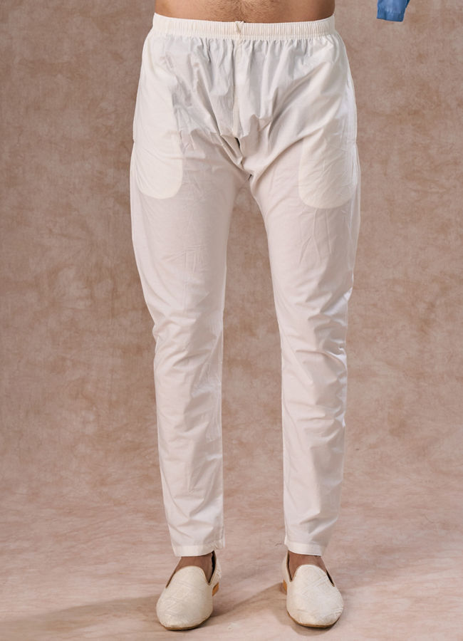 Manyavar Men Blue Delight Kurta Pajama