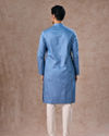 Manyavar Men Blue Delight Kurta Pajama