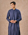 Manyavar Men Dark Blue Opulence Kurta Pajama