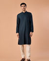 Manyavar Men Teal Blue Radiance Kurta Pajama