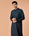 Manyavar Men Teal Blue Radiance Kurta Pajama
