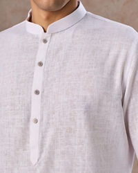 Manyavar Men Elegant White Kurta Pajama
